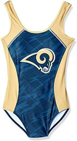 FOCO NFL Los Angeles Rams Team Logo One Piece Swimsuit - Womens SmallNEW Cover