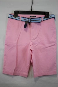 POLO RALPH LAUREN Boy's Pink Cotton Bermuda Shorts size 18 New - Picture 1 of 2