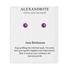 Birthstone Earrings Created with Crystals from Zircondia® by Philip Jones
