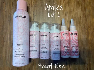 Amika Reset Clarifying Gel Shampoo Conditioner Kohle Kopfhaut Reinigung X 6 Neu - Bild 1 von 1