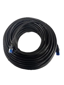 30m schwarz CAT6 RJ45 Ethernet Kabel Netzwerk LAN Patchkabel Fast Speed Router PC - Bild 1 von 2