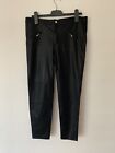 RARE New Zara Woman Black Leather Look Jeans PANTS RRP$159 SOLD OUT