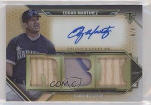 2021 Topps Triple Threads Relics Gold /9 Edgar Martinez #TTAR-EM3 Auto HOF