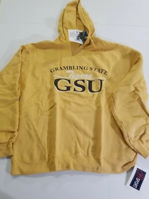 Vintage Grambling State Tigers Hoodie Size Large Salesman Sample 2007 Nos rare - Image 1 of 4