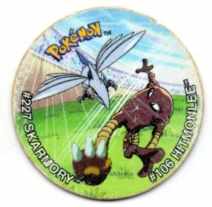 #227 SKARMORY VS #106 HITMONLEE TAZO POKEMON TAZOS LEAGUE 2002 MATUTANO - Imagen 1 de 2