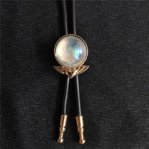 Mens BOLOTie Vintage Love Heart Wing Shape Necklace Wedding Alloy Western Cowboy - Picture 1 of 9