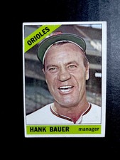 1966 Topps Hank Bauer    #229 Baltimore Orioles (see corners)