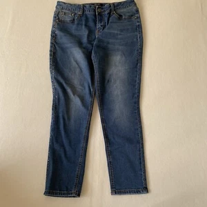 Earl Jeans Skinny Ankle Women's Size 12 Blue with Studded Embellishments - Picture 1 of 15