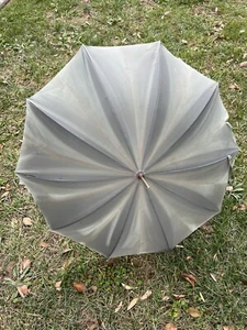 Vintage lilion epg Style Green umbrella With Antique Brass Handle - Picture 1 of 12