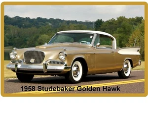1958 Studebaker Golden Hawk Refrigerator / Tool Box  Magnet - Picture 1 of 1