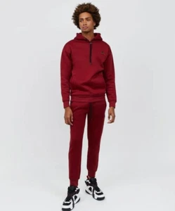 Reason Wooster Core Collection Jogger Set Tracksuit 2 Piece Burgundy Mens MEDIUM - Picture 1 of 11