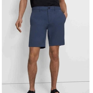 Theory Zaine Short Air Force Neoteric 3XDRY Shorts Navy Größe 32 Neu mit Etikett - Bild 1 von 15
