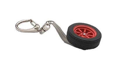 AUTOart DESIGN 8 spoke wheel key chain Red - Image 1 of 3