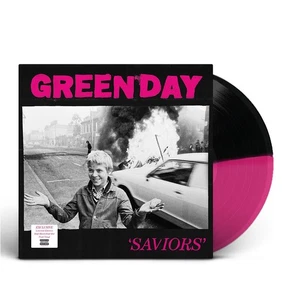 Green Day - Saviors Magenta & Black Color Split Vinyl  (2024 - CA - Original) - Bild 1 von 4