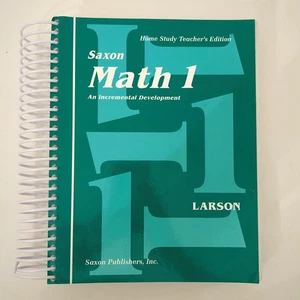 Saxon Math 1 Teacher's Edition Homeschool Paperback Book Nancy Larson 1994 - Picture 1 of 23