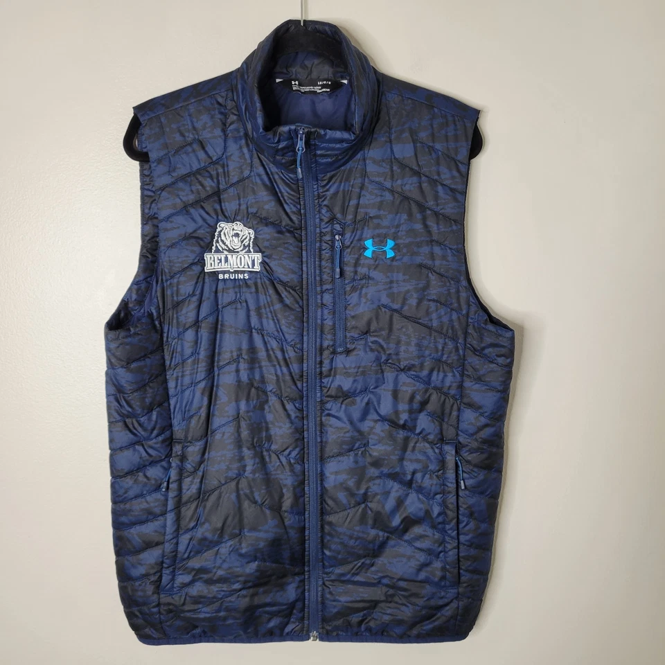 Chaleco acolchado Belmont Bruins University L Coldgear Reaction estampado negro/azul Foto 1 de 4
