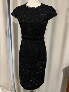 Hobbs London Dress Black Size US 6 - Picture 1 of 7