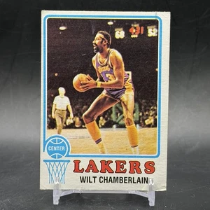 Tarjeta de baloncesto vintage 1973 Topps #80 Wilt Chamberlain HOF Los Angeles Lakers - Imagen 1 de 5