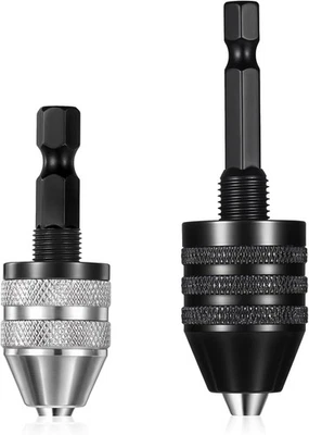 2 PCS Keyless Drill Chuck for Impact Driver, 1/4 Inch Hex Shank Chuck...  - Image 1 of 4