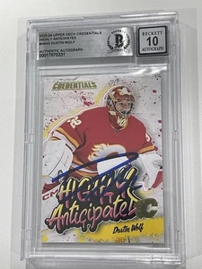 Dustin Wolf Signed Upper Deck Highly Anticipated Card Slabbed Beckett IP Auto a - Picture 1 of 3