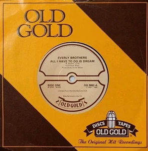 Everly Brothers-All I Have To Do Is Dream 1958 Vinyl 7" Single.Old Gold OG 9062. - Picture 1 of 4