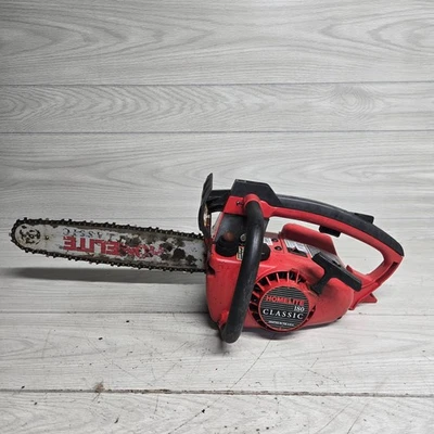 Vintage Homelite 180 Classic Chainsaw Chain Saw With 14" Bar For Parts Or Repair - Image 1 of 4
