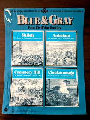 Blue and Gray.  Shiloh, Antietam, Cemetary Hill & Chickamauga.  Flat pack. - Image 1 of 4