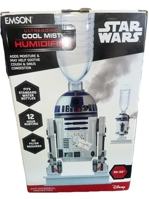 Star Wars 9706D R2D2 550ML Ultrasonic Cool Mist Personal Humidifier, 9.75 Inches - Image 1 of 4