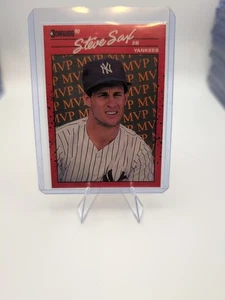 1990 Donruss Bonus MVP Steve Sax #BC-22 Error Card No Period After INC RARE SP - Picture 1 of 3