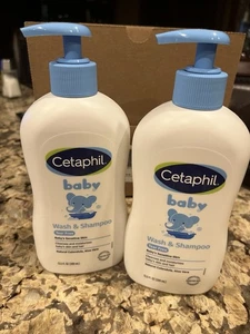 Cetaphil Baby Wash & Shampoo 13.5 fl. oz. Pack of 2 NIOB - Picture 1 of 5