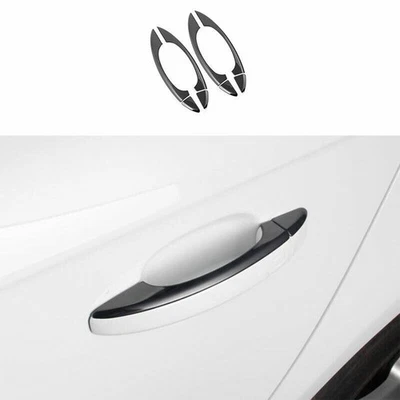 Cubierta de manija de puerta exterior de acero negro apta para Audi Q5 2009 2010-2017 8 piezas Foto 1 de 4
