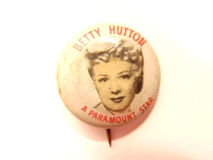alter Quäker gepuffter Weizen & Reis Premium Pin: Betty Hutton, ein Paramount Star - Bild 1 von 6