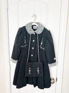 Rothschild Girls Wool Coat Set Size 5 - Picture 1 of 3