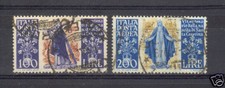 ITALIA REPUBBLICA 1948 S.CATERINA PA 2 VALORI USATI