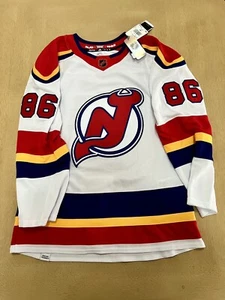AUTHENTIC Adidas Jack Hughes New Jersey Devils Reverse Retro NHL Trikot weiß 44 - Bild 1 von 5