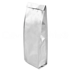 Bolsas de café de plata - 1 libra de capacidad - embalaje sellable por calor 16 oz 1 libra - Imagen 1 de 3