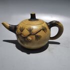 Antique Chinese Yixing Zisha Clay Exquisite Pine Zisha Teapot Tea Set Collection