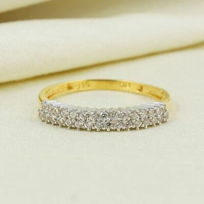 22K Monzonite Gold Ring Genuine Hallmarked 916 Handcrafted Size 7.5 us - Image 1 of 4