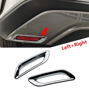 Fits Lexus RX350 RX350h 2023-2025 ABS Chrome Rear Fog Light Lamp Cover Trim 2pcs - Picture 1 of 11