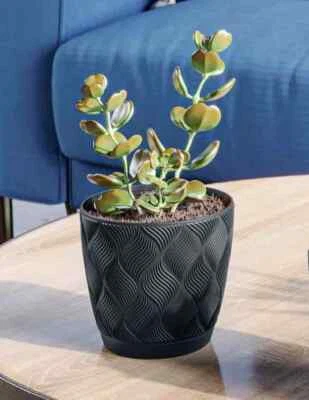 Übertopf ECO 100 % recycelt Blumentopf Pflanztopf Untersetzer DEKORATIV 5 Farben - Bild 1 von 3