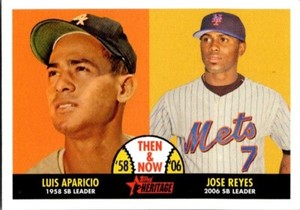 2007 Topps Heritage Then and Now TN4 Luis Aparicio / Jose Reyes