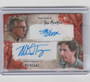 WALKING DEAD SURVIVAL BOX REG MONROE/NICHOLAS DUAL AUTOGRAPH CARD #/99  RARE!!