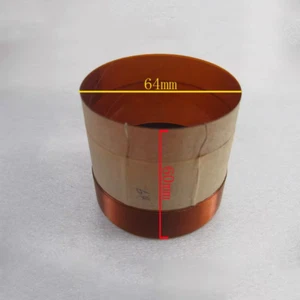 1~20Pcs 64mm 8ohms Woofer Voice Coil KSV Round Wire Bass Speaker Coil 64 Core - Photo 1/2