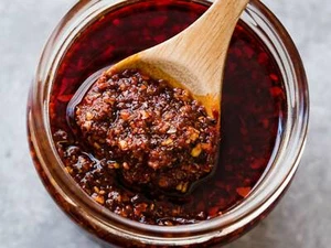 Salsa Macha Artesanal, Spicy, Mild, Mexican Hot Sauce, 8 oz Glass Jar - Picture 1 of 2