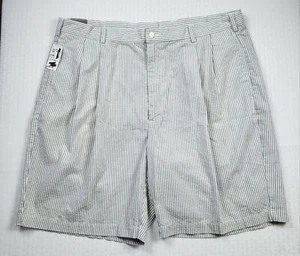 NWT Jos. A Bank Men's Gray & White Striped Seersucker Shorts Size 42 MSRP $49.50 - Picture 1 of 6