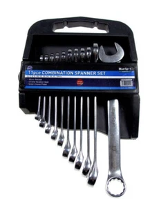 Blue Spot Tools 11 Piece Metric Combination Spanner Set 6-19mm + Carry Case - Picture 1 of 10