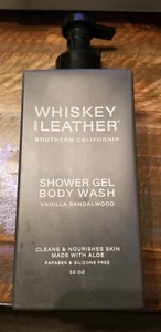 Whiskey & leather shower gel and body wash Vanilla Sandalwood scent - Picture 1 of 2