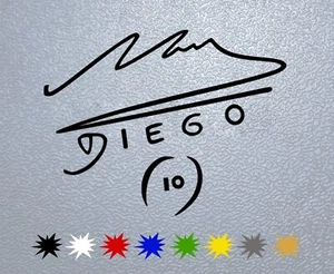 STICKER PEGATINA DECAL VINYL Diego Maradona Signature - Picture 1 of 2