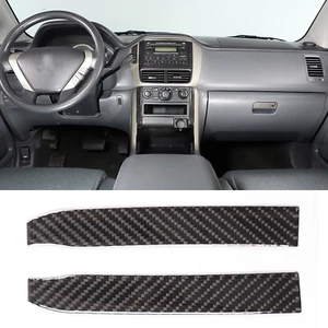 Adhesivo lateral de consola de aire acondicionado central de fibra de carbono para Honda Pilot 2003-2008 - Imagen 1 de 10
