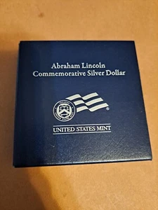 2009 - P Abraham Lincoln Commemorative Silver Dollar US Mint (w/Box & COA) - Picture 1 of 4